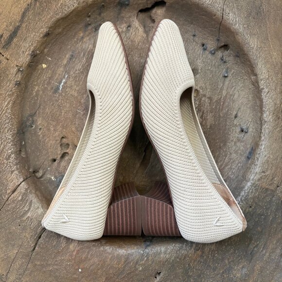 Vivaia Melody Pro comfy almond square-toe block heel shoes women's 36.5 / 6 - Picture 7 of 8